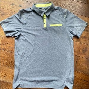 Oakley Tailored Fit Grey Golf Shirt